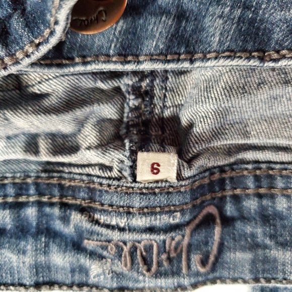 CHIOLE SIZE 9 DENIM ARCHITECT DISTRESSED SEE DESCRIPTION - Picture 5 of 7